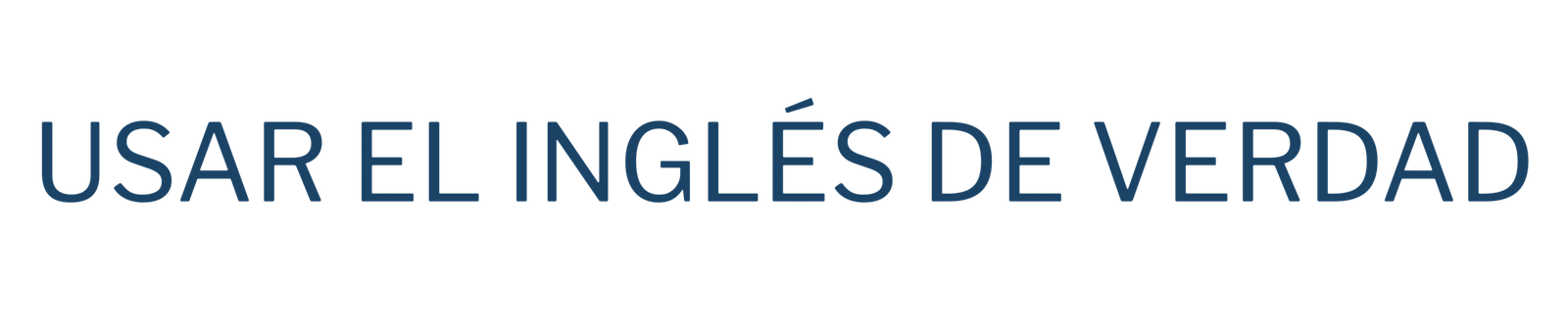 usar el inglés de verdad (72 x 15 in)